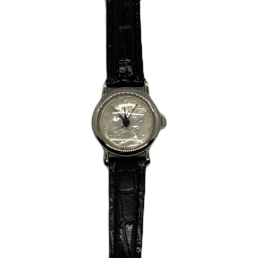 1943 Ladies Mercury Dime Dial Quartz Watch - Silver - Picture 3 of 8
